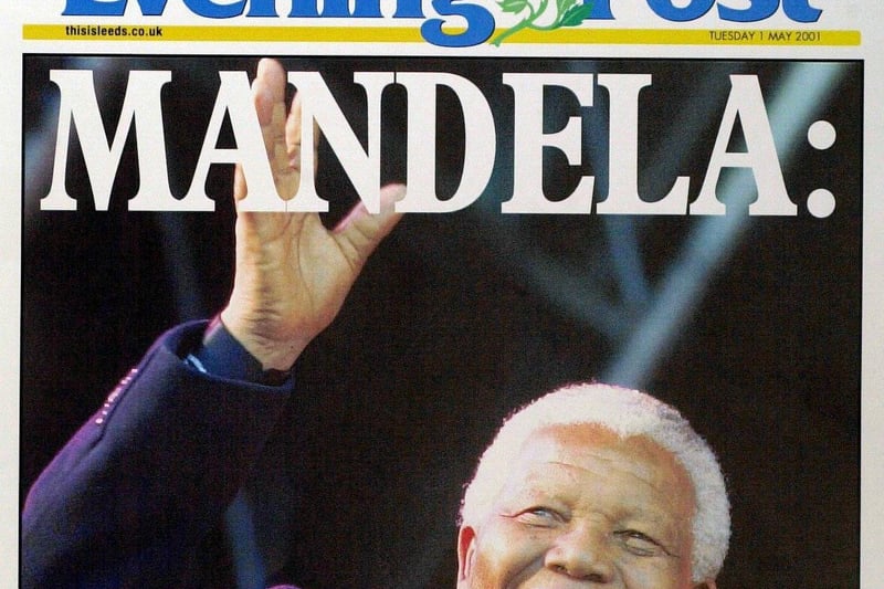 Mandela: The Visit was the front page souvenir special on offer after the visit of the >>> in 2001.