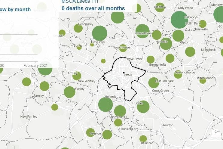 No deaths have been recorded in Leeds city centre.