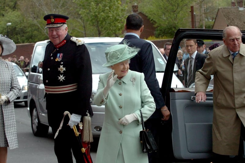 Prince Philip with the Queen and Lord Shuttleworth, 2012