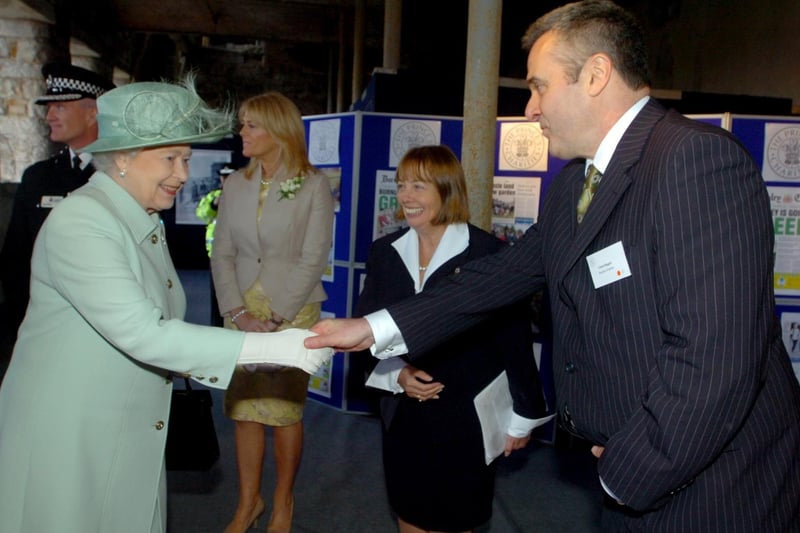 The Queen meets Burnley Express editor Chris Daggett in 2012