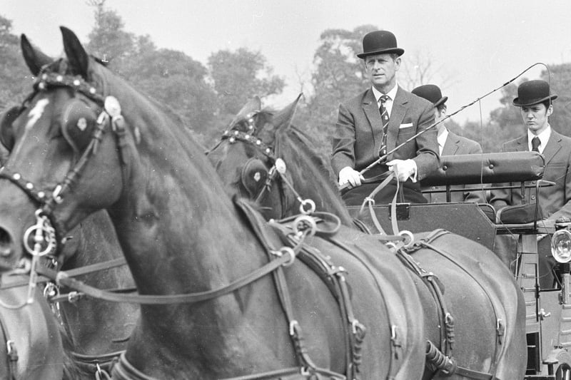 In 1977, the Duke paid a visit to Nostell Priory, where he was photographed driving a horse and cart through the grounds.