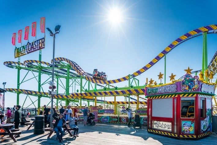 South Pier and its Adrenaline Zone reopens on Monday, April 12, along with its beer garden which boasts some of the best views in the resort