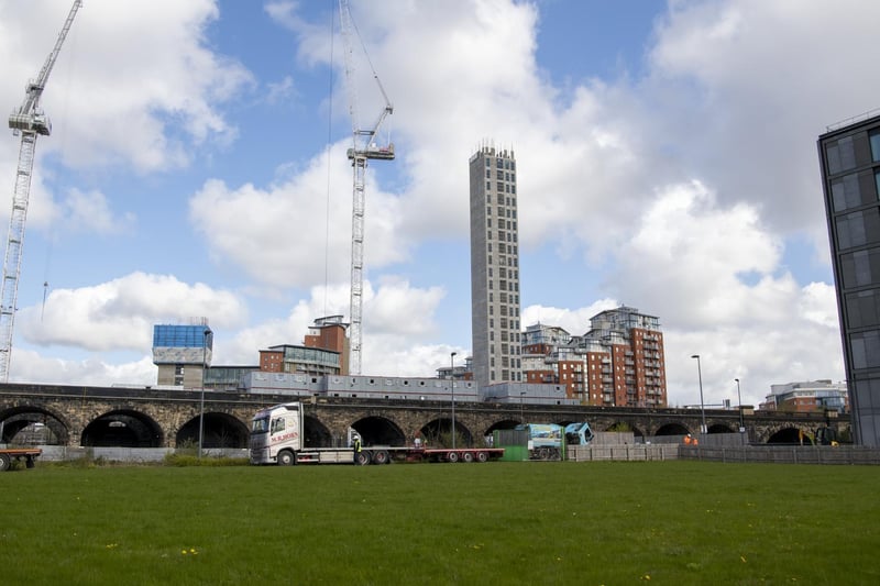 This area behind Whitehall Road is being transformed with a development of 463 apartments in a 21 and a 17 storey skyscraper blocks. The Monk Bridge Viaduct will also be transformed into a pedestrian walkway, taking inspiration from the New York highline.