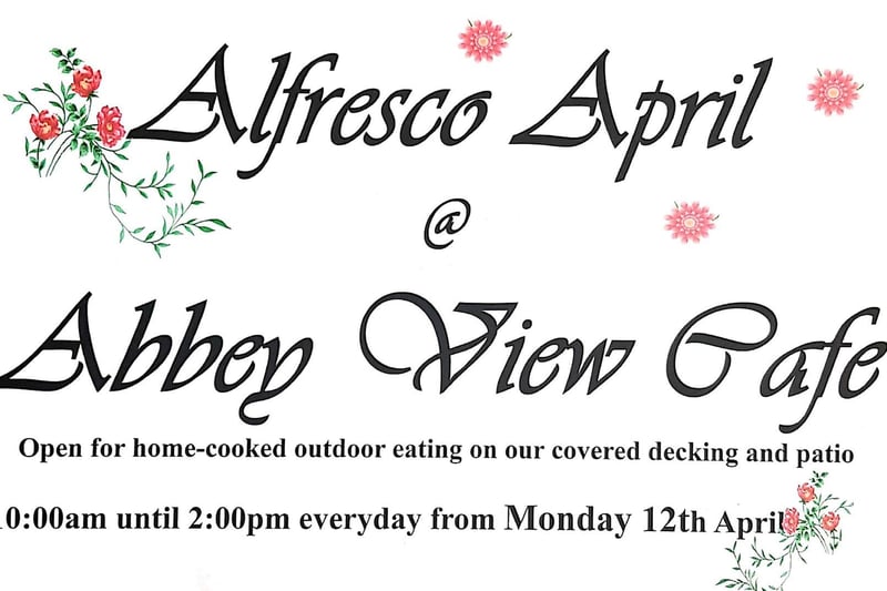 Abbey View Cafe, Victoria Farm Garden Centre, Whitby
Open daily 10am-2pm for home cooked food