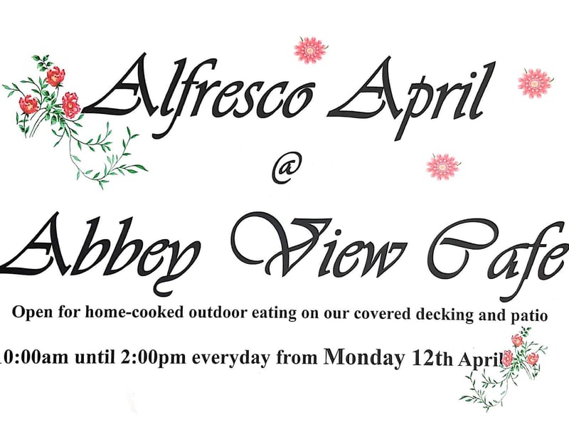 Abbey View Cafe, Victoria Farm Garden Centre, Whitby
Open daily 10am-2pm for home cooked food