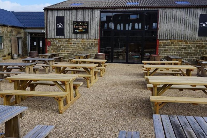 Whitby Brewery 
Open for drinks 11am-9pm and serving pizzas at the weekends