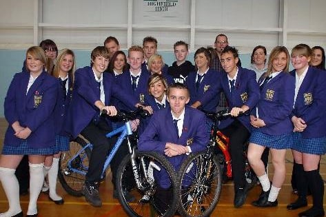 2007: Pupils from Highfield Humanities College taking part in the Duke of Edinburgh's Award scheme are cycling to raise funds for an expedition next year to Namibia.