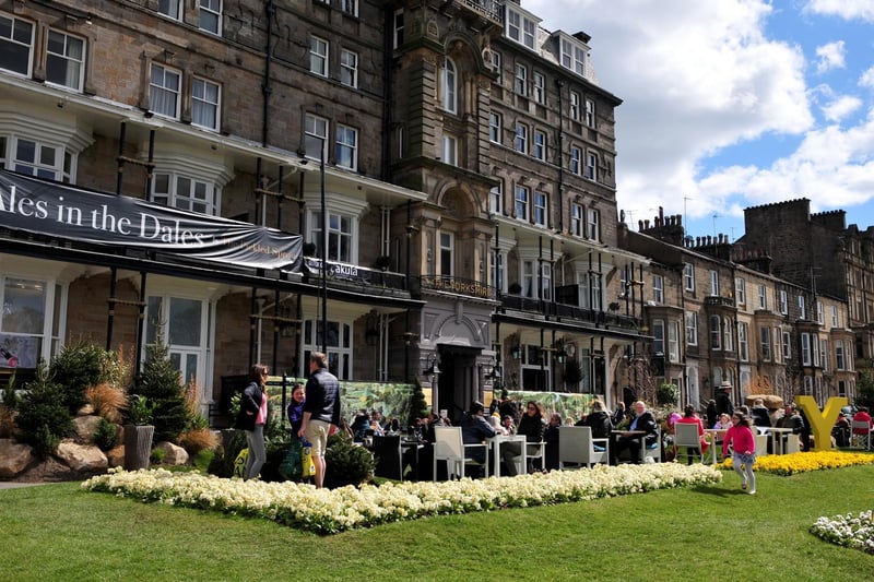 Harrogate looked more normal than it has in months as people came out to enjoy the good weather and beer gardens.