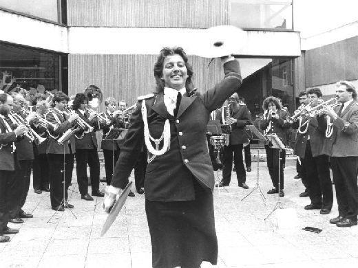 Herne Brass Band performing in Salter Row