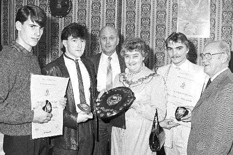 November 1984 - apprentice awards at Normanton Town Hall