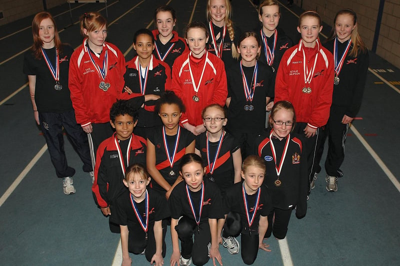 Wigan Harriers juniors who were successful at the Greater Manchester Sportshall Athletics Competition in 2009.