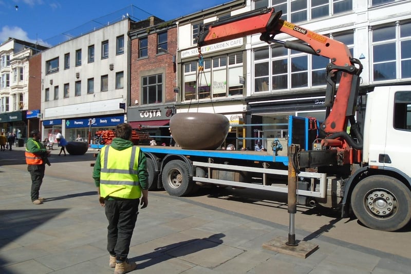In a post on its Facebook page announcing the arrival of the new planters the council wrote: “In the coming weeks these huge, shiny planters will be filled with soil and tree saplings planted as part of a ‘green makeover’ of Scarborough town centre and to make it a more pleasant place to visit and spend time.”
