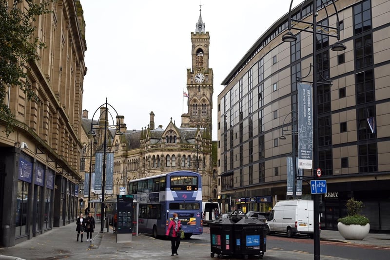 The next most common place people left the area for was Bradford, with 368 departures in the year to June 2019. On the other side of West Yorkshire, the city is known for hosting the National Science and Media Museum and the Alhambra Theatre.