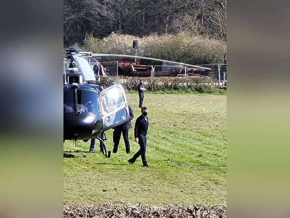 Hollywood actor Tom Cruise captured in Pickering yesterday. Photo courtesy of Pear Tree B and B and Holiday Cottages.