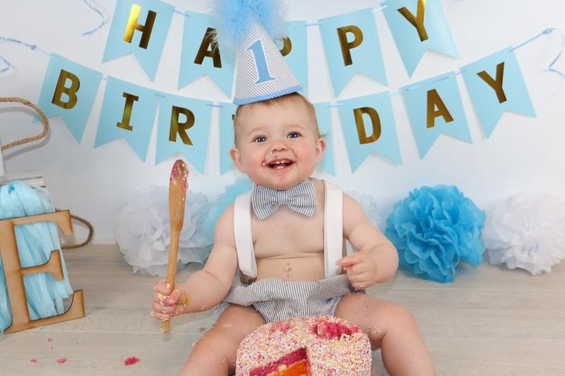 Harry turned one on April 13. Mum, Gaynor, said: "This was from his DIY home cake smash we did as no photographers were open at the time."