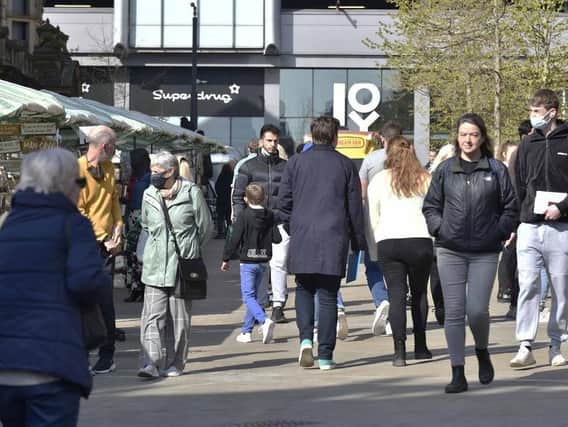 Leeds residents have been enjoying the city centre since lockdown eased on April 12.