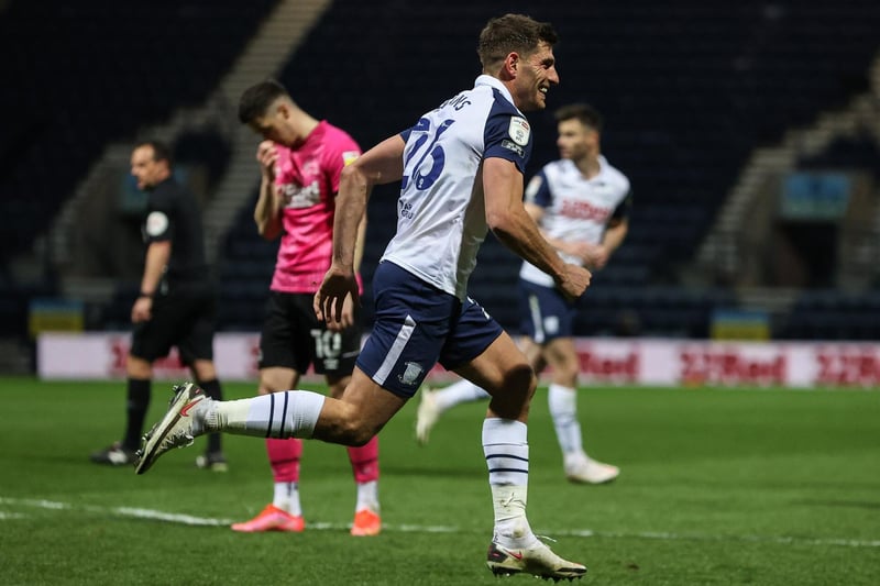 The striker scored PNE's second goal, taking it well. Usual hard-working display up front and looked a threat in the second half.