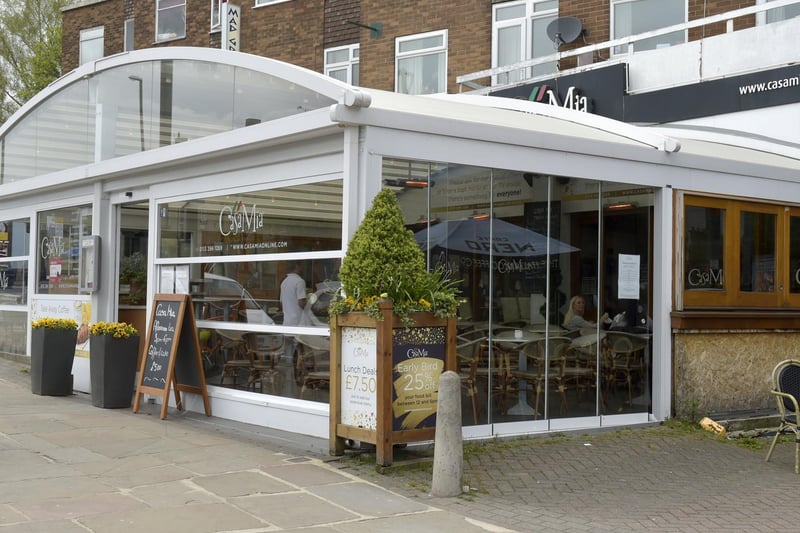 This family-run Italian restaurant in Chapel Allerton has reopened its cosy heated terrace for al fresco dining. The menu includes the pizza pazza, a half way pizza and calzone filled with ricotta, ham and salami Napoli, topped with tomato, buffalo mozzarella, meatballs, ham, fresh basil and Parmesan