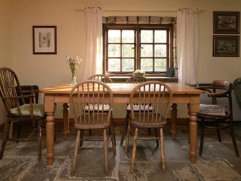 The dining room.