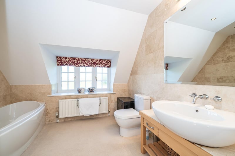 As well as the house bathroom, three of the five bedrooms boast en-suites.