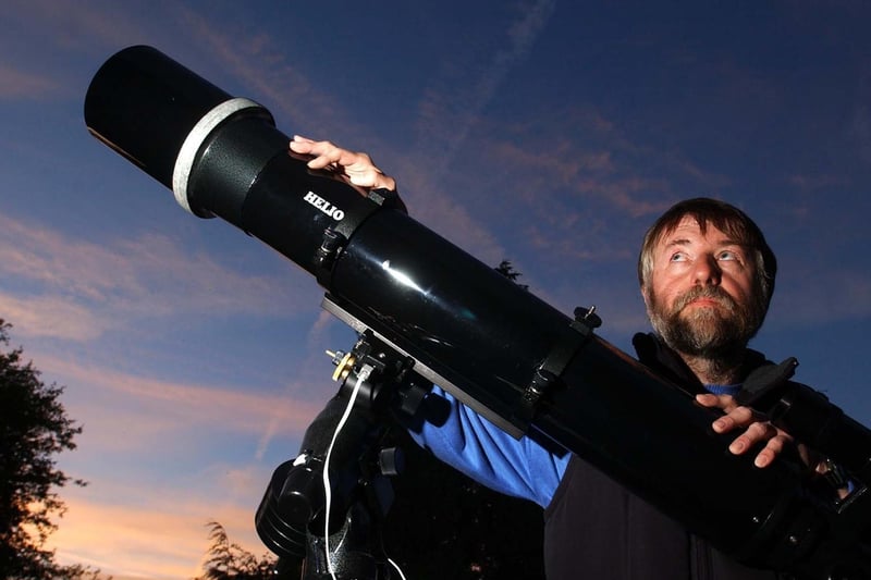This is Rothwell's Ray Emery, vice-chairman of Leeds Astronomical Society, who in May 2003 believed there was too much neon light pollution around the city after seeing new satellite images.