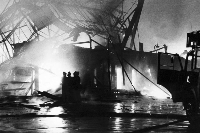 Kirkgate Market was devasted by fire in December 1975.