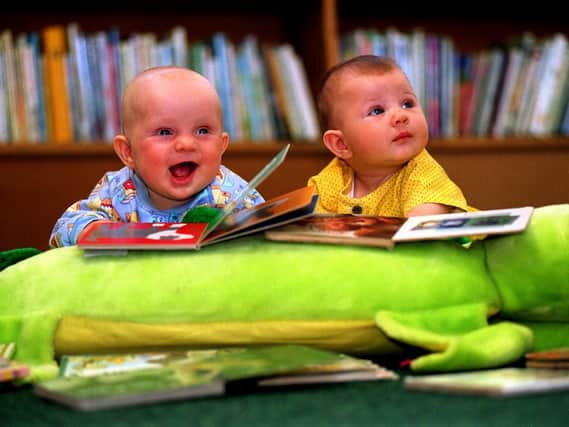 June 1997 and George Edward Garrett (left) and Amy Ruth Holroyd took part in a new scheme at Rothwell Library to encourage pre-school reading.
