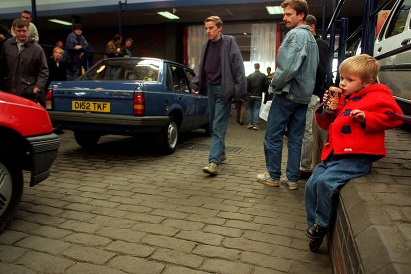 Inside Rothwell car auction in May 1997