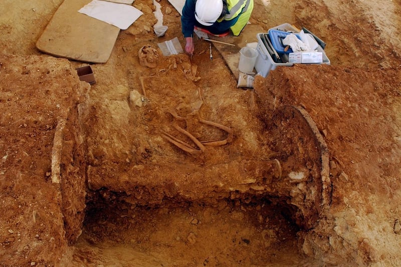 In 2003, contractors working on the A1 in Ferrybridge came across an ancient chariot. Further work was carried out on the site, and archaeologists confirmed the chariot was believed to be around 2,400 years old. It forms part of a wider burial site for a man in his 30s or 40s, who is believed to have been one of Britain's ancient tribal leaders.