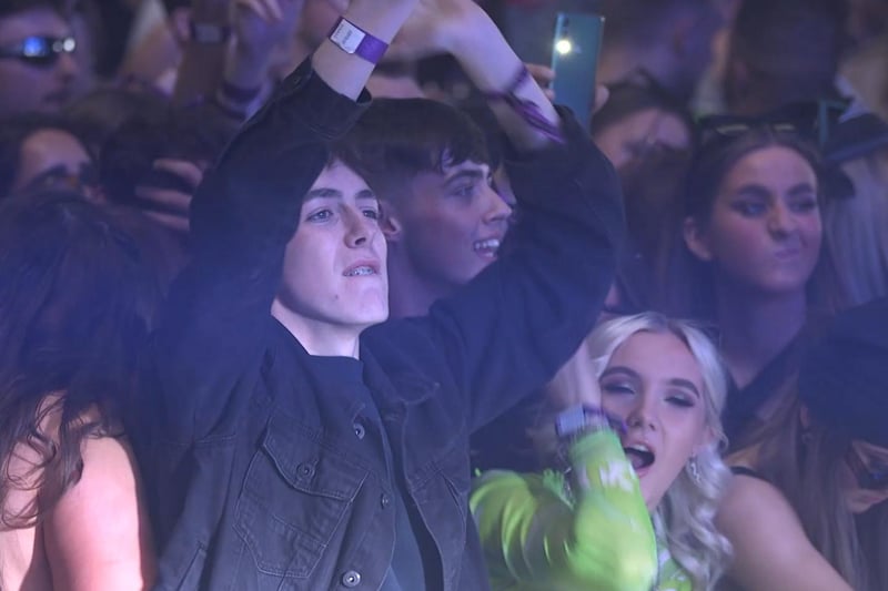 Revellers at the Circus Nightclub at Bramley-Moore Dock, Liverpool, for a Covid safety pilot event attended by around 3,000 people at the indoor venue (photo: PA)