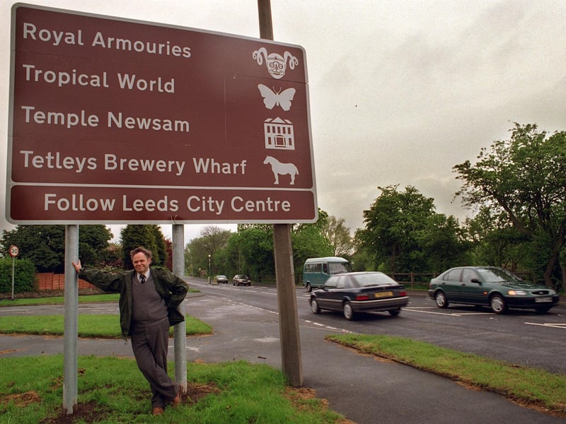 Is this giant sign on Leeds Road an eyesore? Parish Councillor Clive Fox thought so.