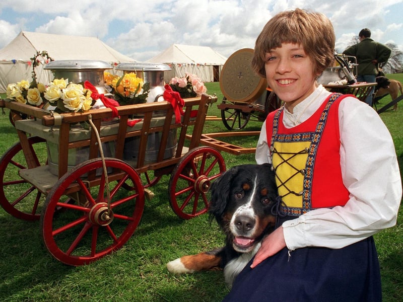 Your YEP hosted a fun day at Harewood House. Pictured is Rachel Dabill with Duffy the Bernese Mountain Dog.