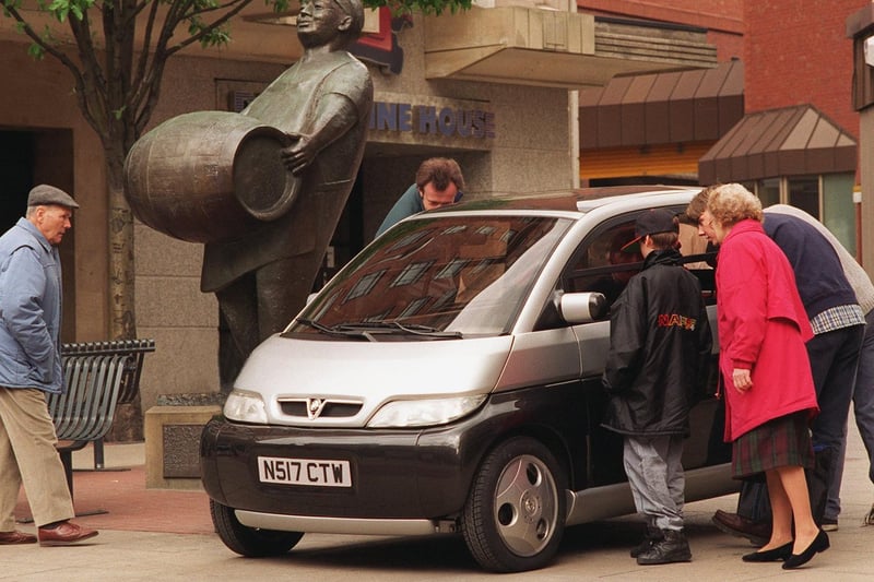 The Maxx, a new concept car from Vauxhall stopped shoppers in their tracks at Dortmund Square.