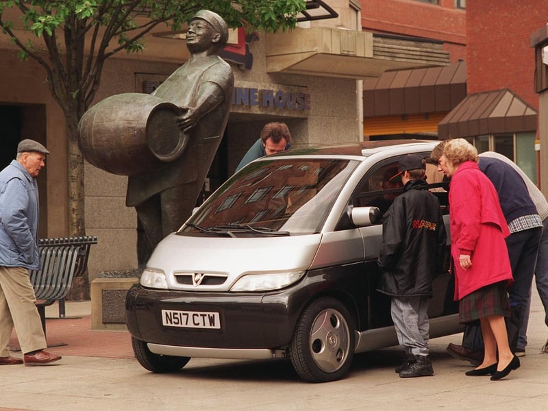 The Maxx, a new concept car from Vauxhall stopped shoppers in their tracks at Dortmund Square.