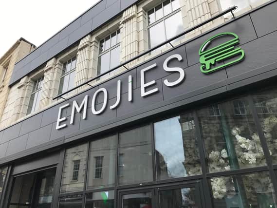 The outside of the new Emojies burger bar in Dewsbury town centre