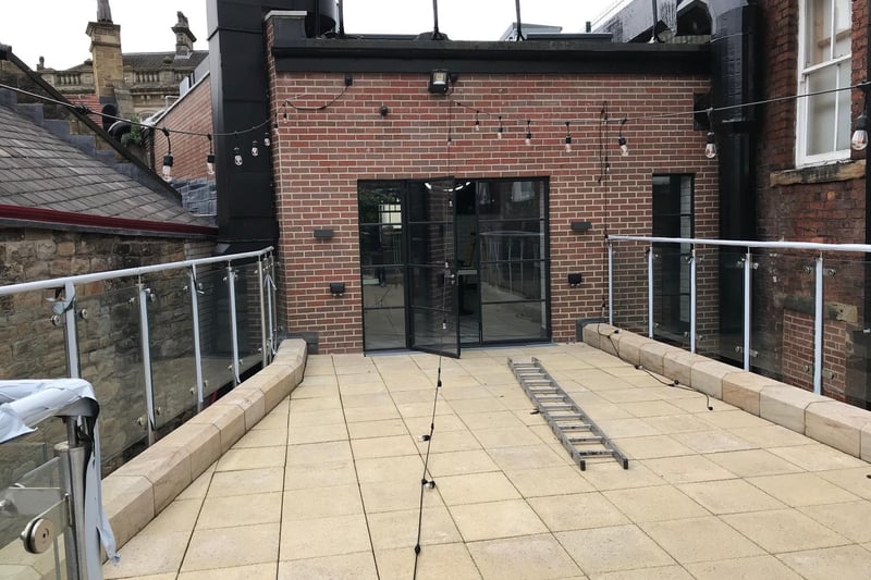 There is a rooftop terrace at the back, which will have eight or 10 tables, and there is a licence for tables in the street outside. The entire frontage can be opened up and there is a retractable awning.