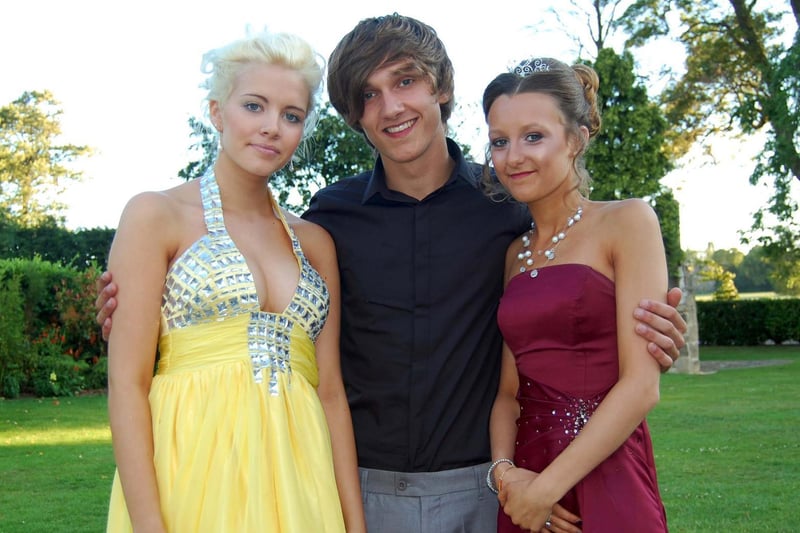 Glamour was the order of the day for Holly, Tom and Lucy at the Castleford High School prom in 2006.