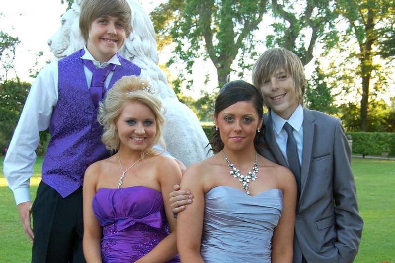 Ben, Rachel, Rebekah and James, from Castleford High School, posed for a photo before heading inside to enjoy their prom in 2006.