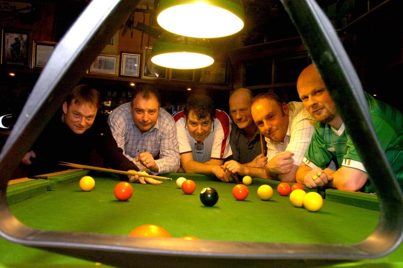 Delaney's Bar in Harehills hosted the Lincoln Green Pool League. Pictured are  Mark Buck, Chuck Lillywhite, Matthew Lillywhite, Paddy Fitzgerald, Paul Buck and and Eamonn Heneghan.