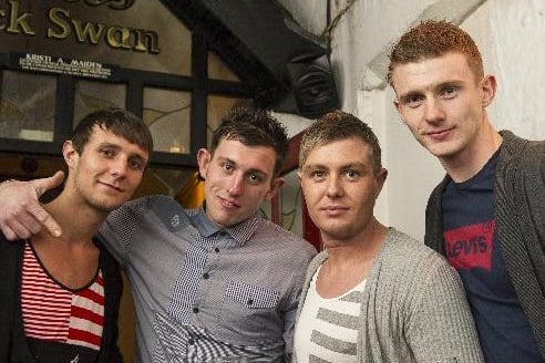 Kyle, Jake, Richard & Jamie out on the town