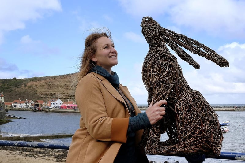 Whitby artist Emma Stothard created the life-size wire-frame sculptures.