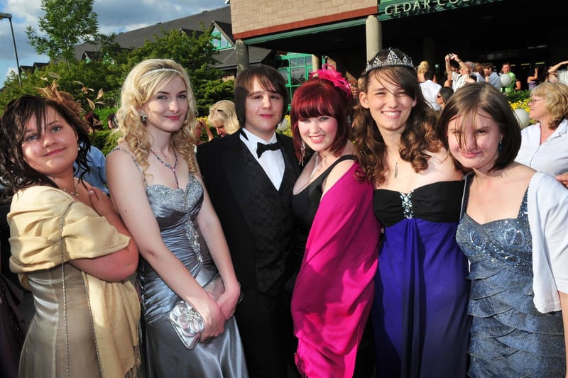 Sophie, Holly, Adam, Sophie, Briget and Robyn were making memories as they posed for a group shot at the Horbury School prom in June 2010.