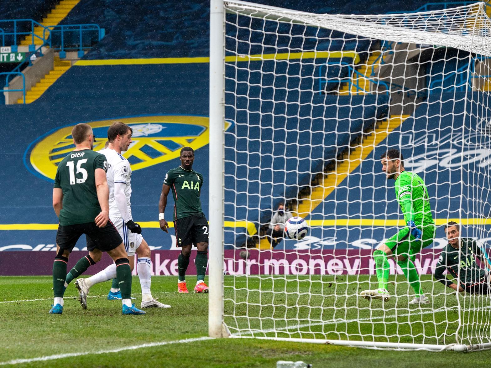 BIG MOMENT - Patrick Bamford finished off a fine move to score for Leeds United against Tottenham Hotspur. Pic: Bruce Rollinson.