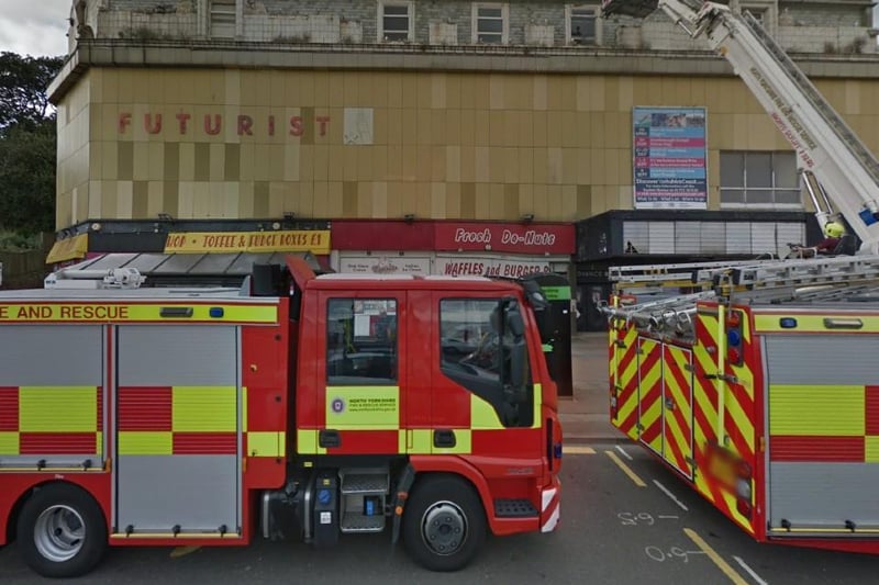 Fire engines outside the much missed theatre