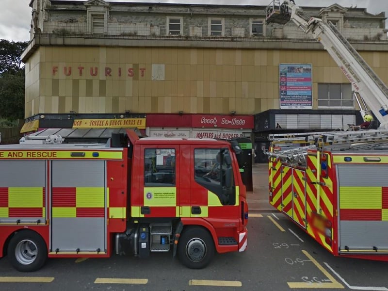 Fire engines outside the much missed theatre