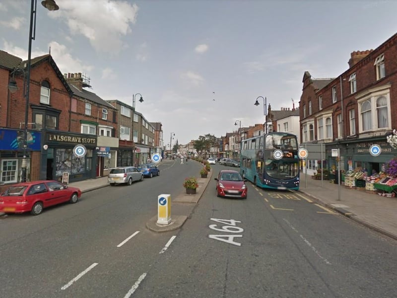 The busy road is popular with local shoppers
