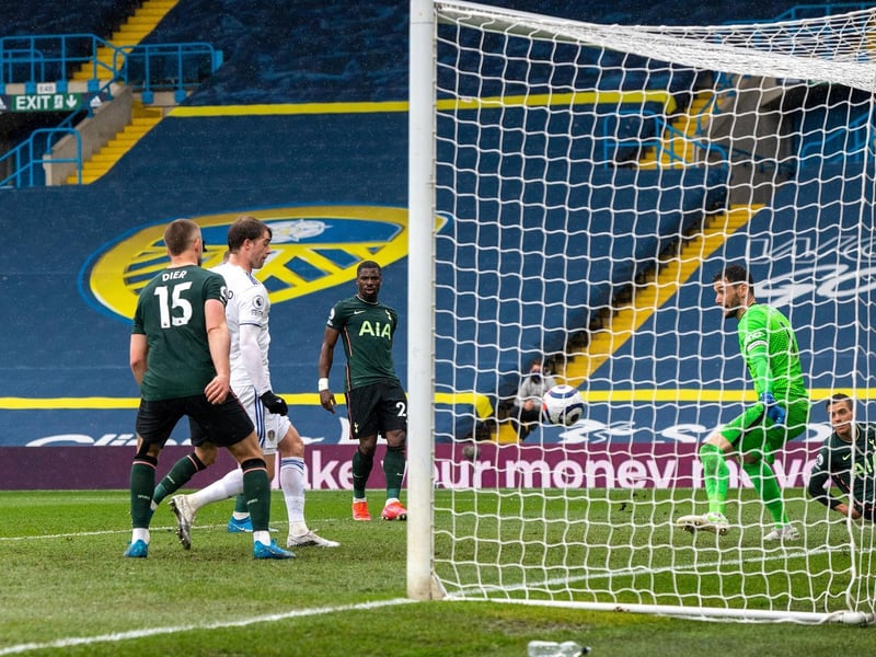 Patrick Bamford puts Leeds back ahead three minutes before the interval after Son's 25th-minute equaliser. Picture by Bruce Rollinson.