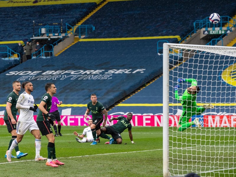 Jack Harrison's effort flies over the bar. Picture by Bruce Rollinson.