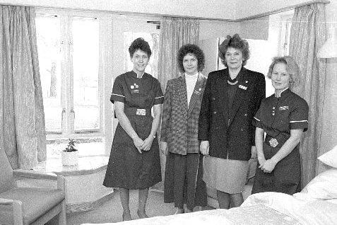 Staff at Wakefield Hospice March 1990