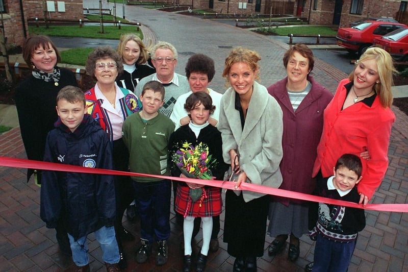 Coronation Street actress Tracey Shaw opens the Ridings Housing Association Show Homes at the Acres in Middleton.